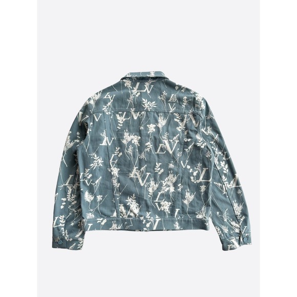 Louis Vuitton Blue & White LV Leaf Denim Jackets - Picture 2 of 8